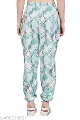 Crepe printed women's pyjama, Indian-made, casual and comfortable